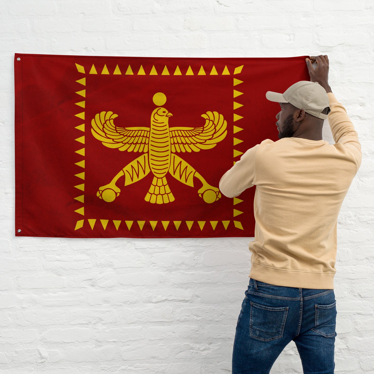 Standard of Cyrus the Great Achaemenid Shahbaz Flag of Iran (One Sided)