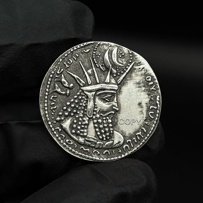Sasanian Bahram I Replica Coin in Gold/Silver