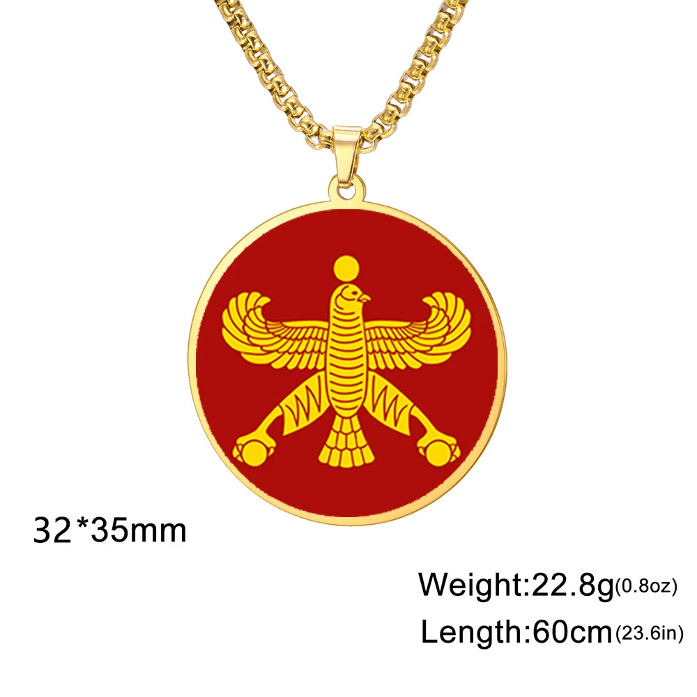 Achaemenid Shahbaz Standard of Cyrus The Great Pendant Necklace