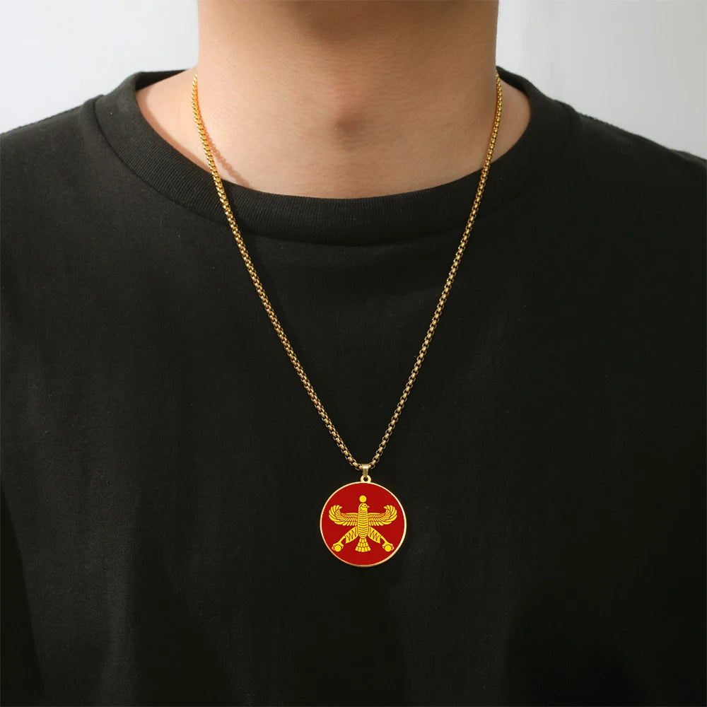 Achaemenid Shahbaz Standard of Cyrus The Great Pendant Necklace