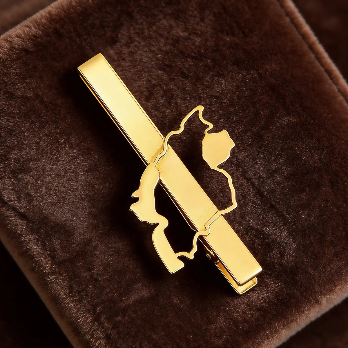 Iran Map Tie Clip