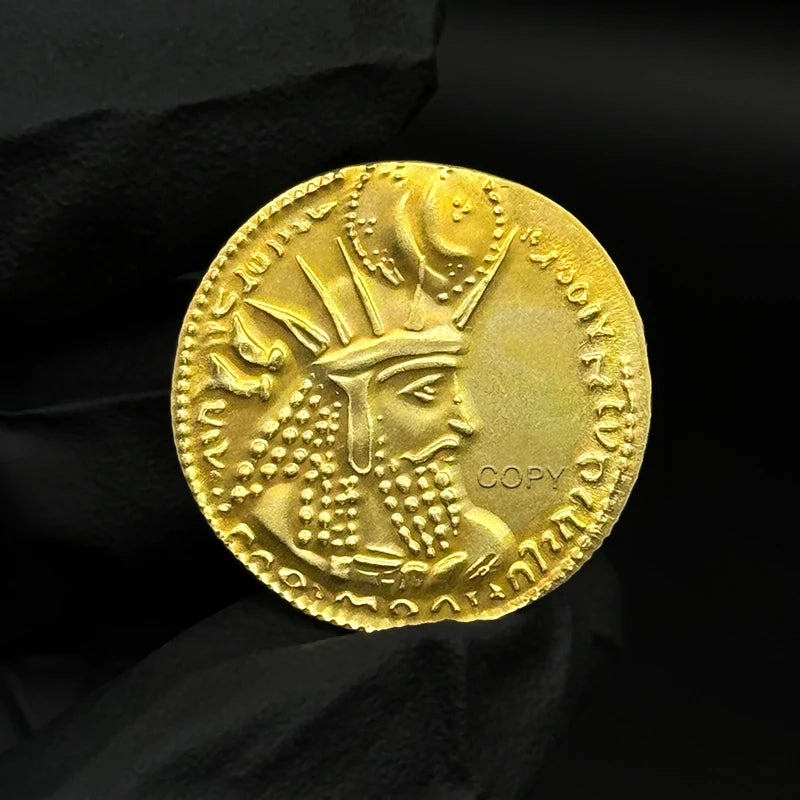 Sasanian Bahram I Replica Coin in Gold/Silver