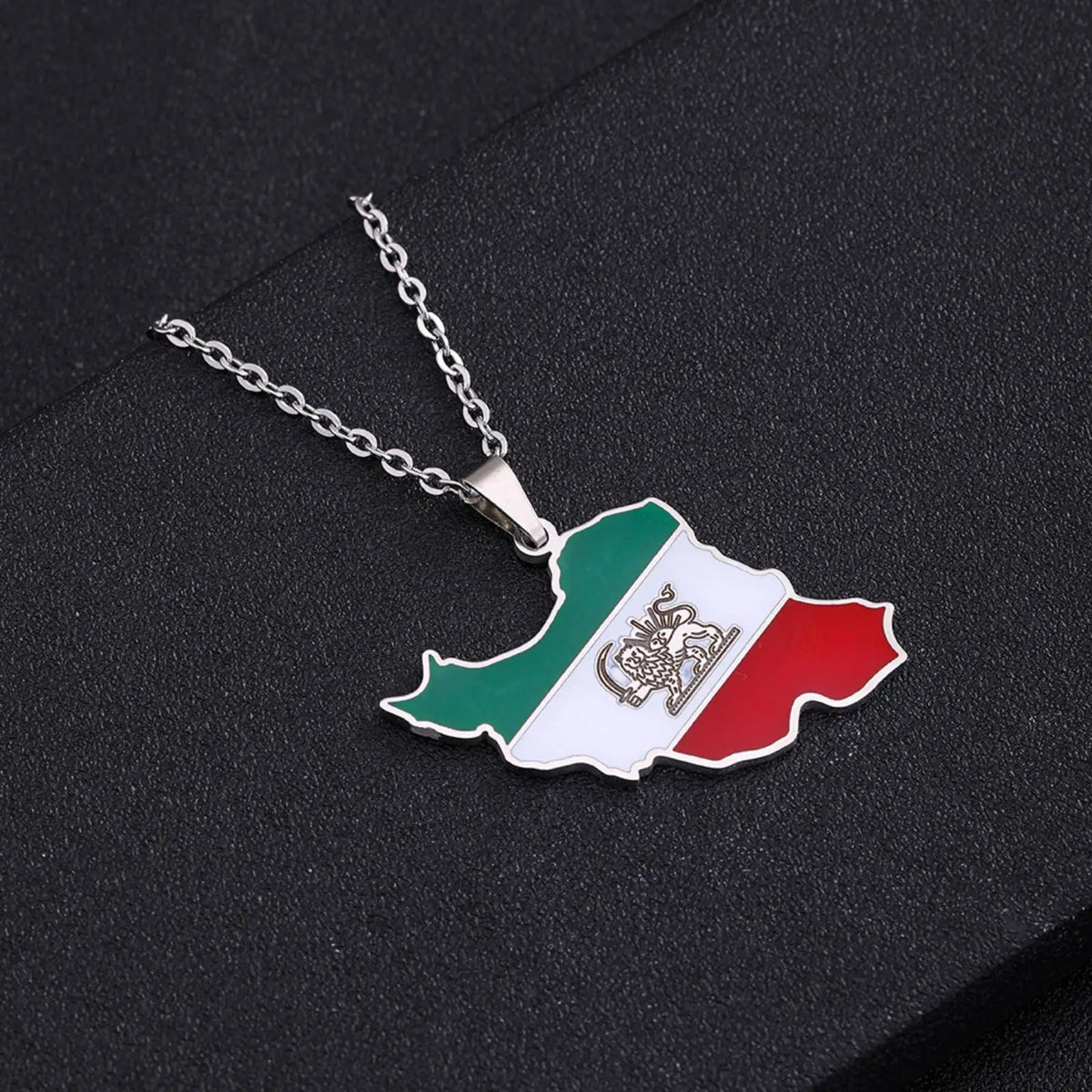 Iran Map Pendant Necklace
