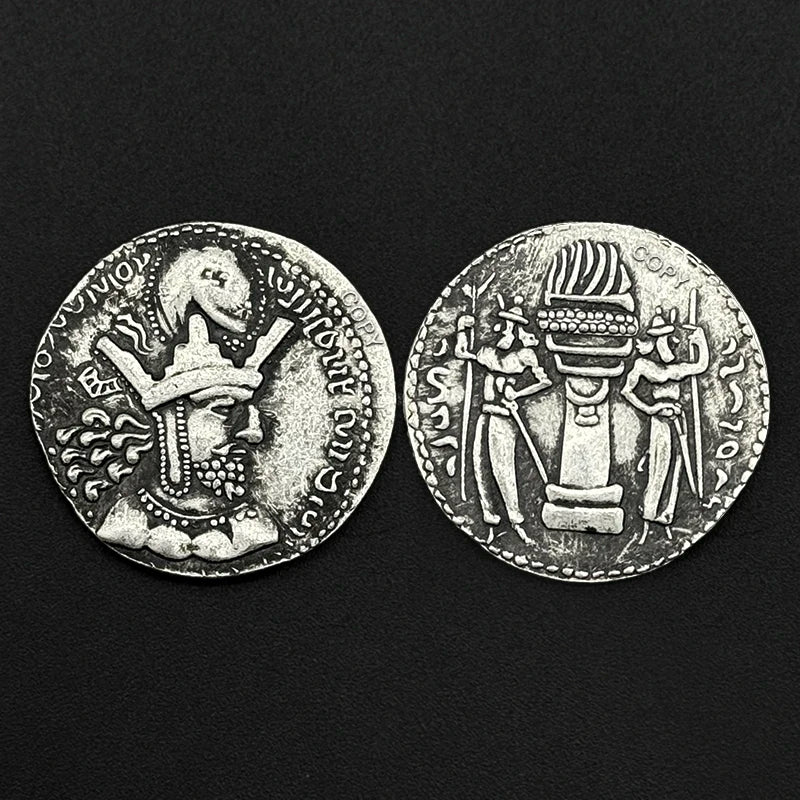 Sasanian Shapur I Replica Coin Silver Drachma