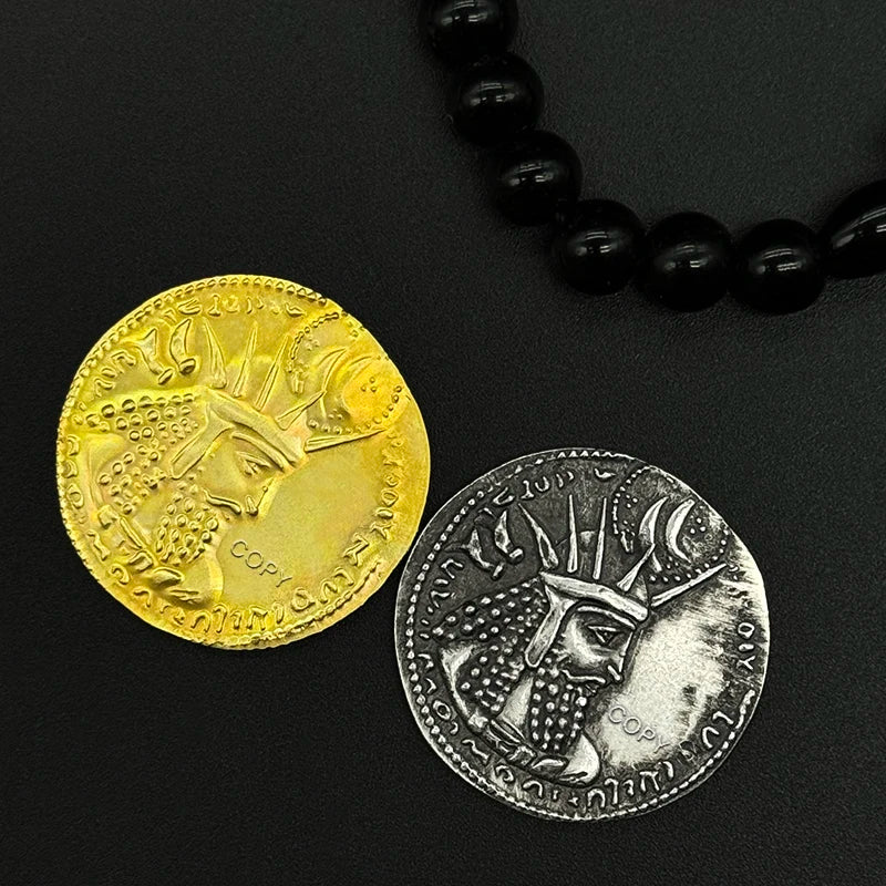 Sasanian Bahram I Replica Coin in Gold/Silver