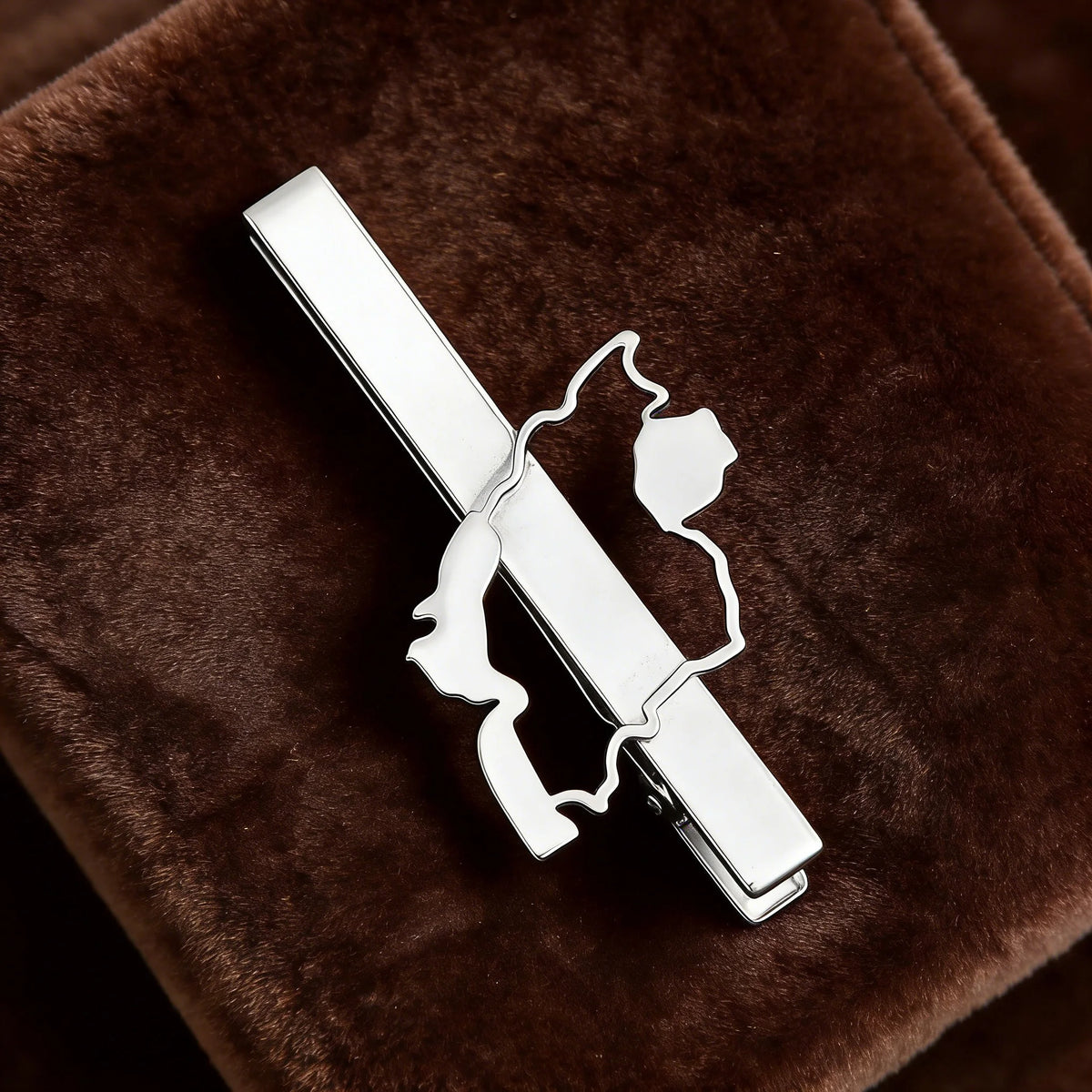 Iran Map Tie Clip