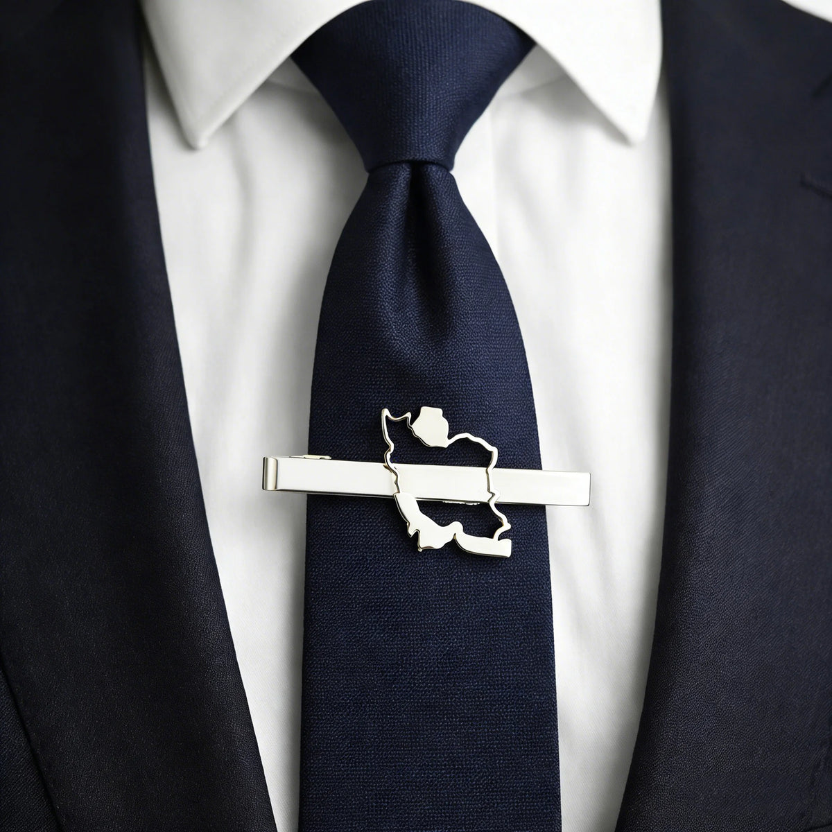 Iran Map Tie Clip