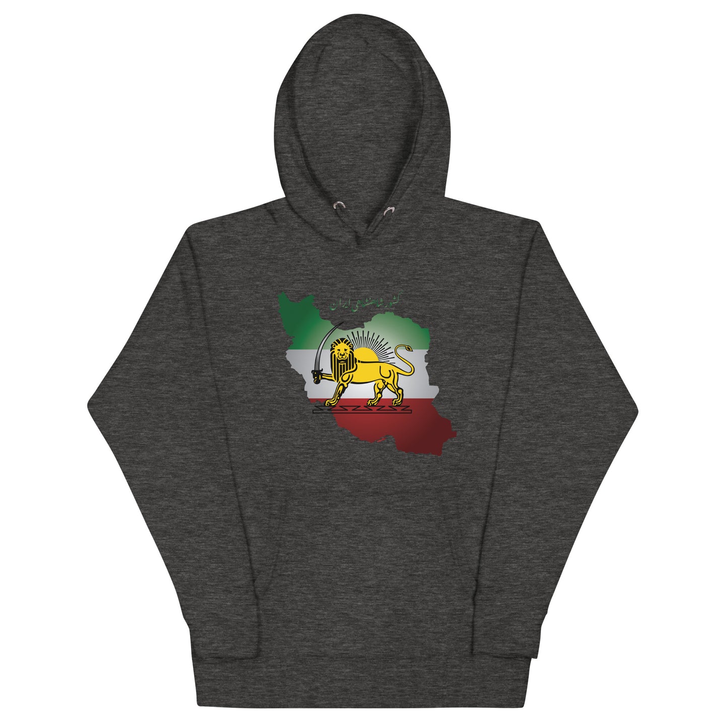 Pahlavi Dynasty Iran Flag Map Hoodie