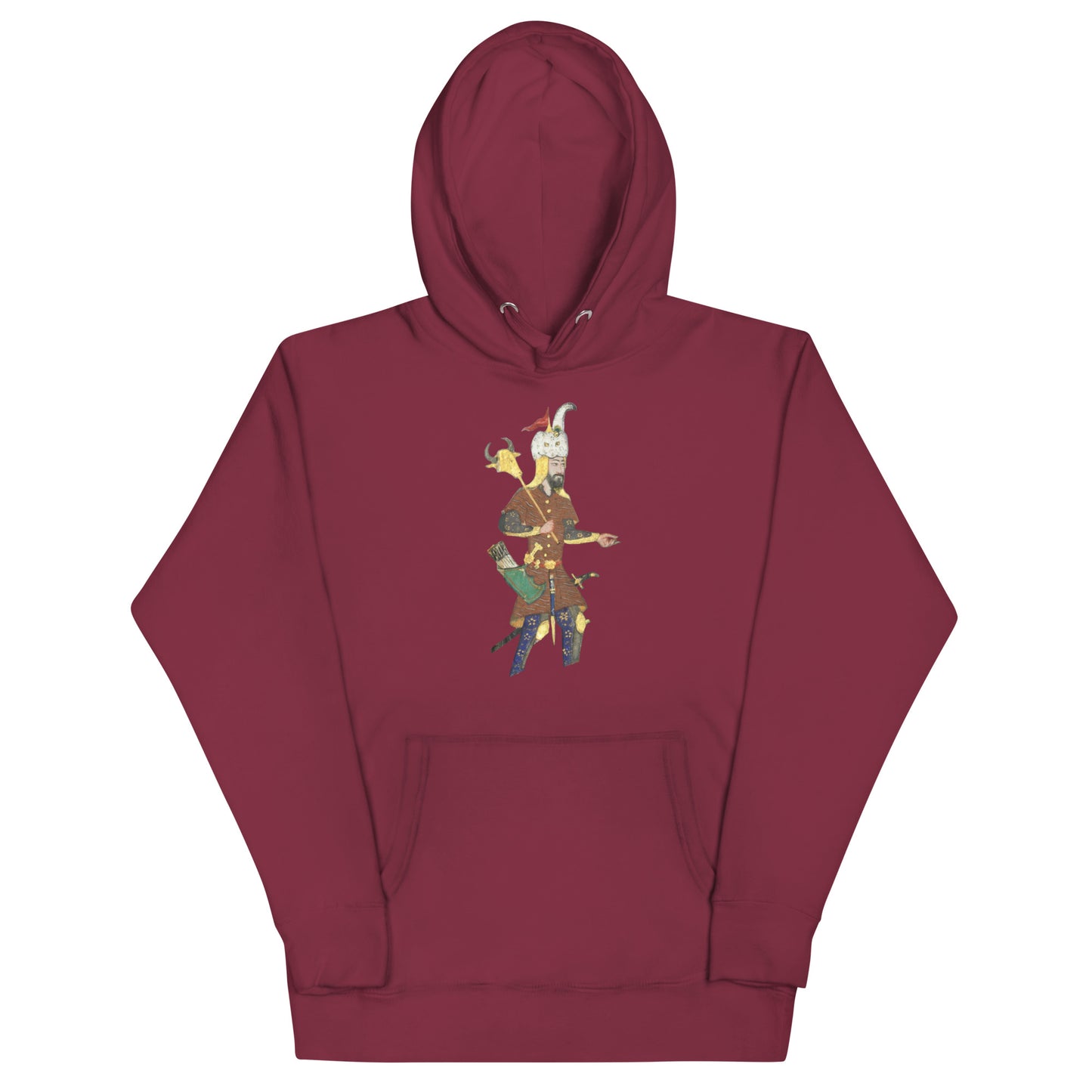 Rostam with Ox Headed Mace - Shahnameh Hoodie