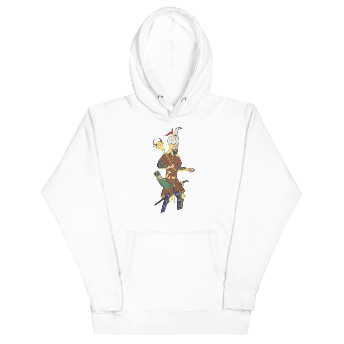 Rostam with Ox Headed Mace - Shahnameh Hoodie