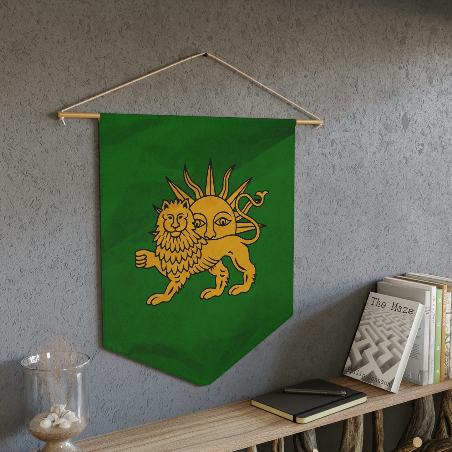 Flag of Safavid Empire Shir Khorshid Hanged Pennant