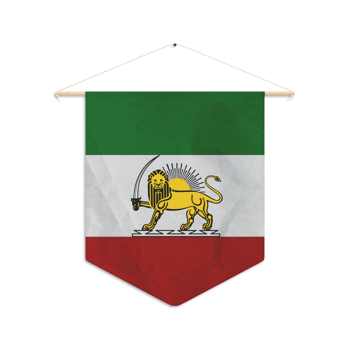 Flag of Pahlavi Iran Shir Khorshid Hanged Pennant