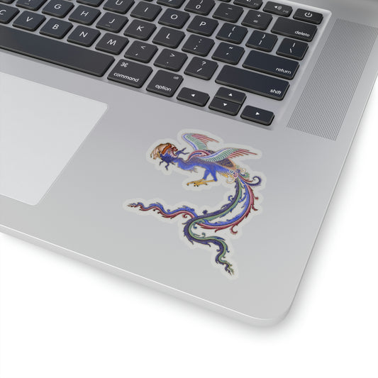 Simorgh - Shahnameh Sticker (Transparent + Bubble Free)