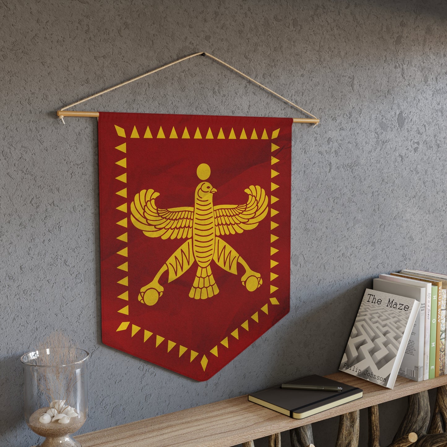 Achaemenid Persian Shahbaz Standard Of Cyrus The Great Hanged Pennant Zandscape 