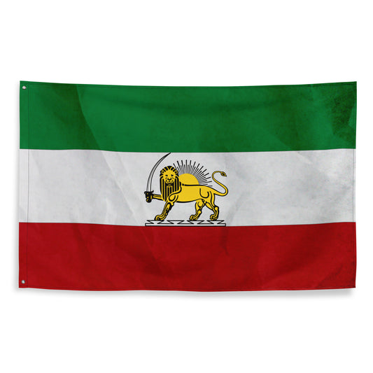 Shir Khorshid Imperial Flag of Iran (One Sided)