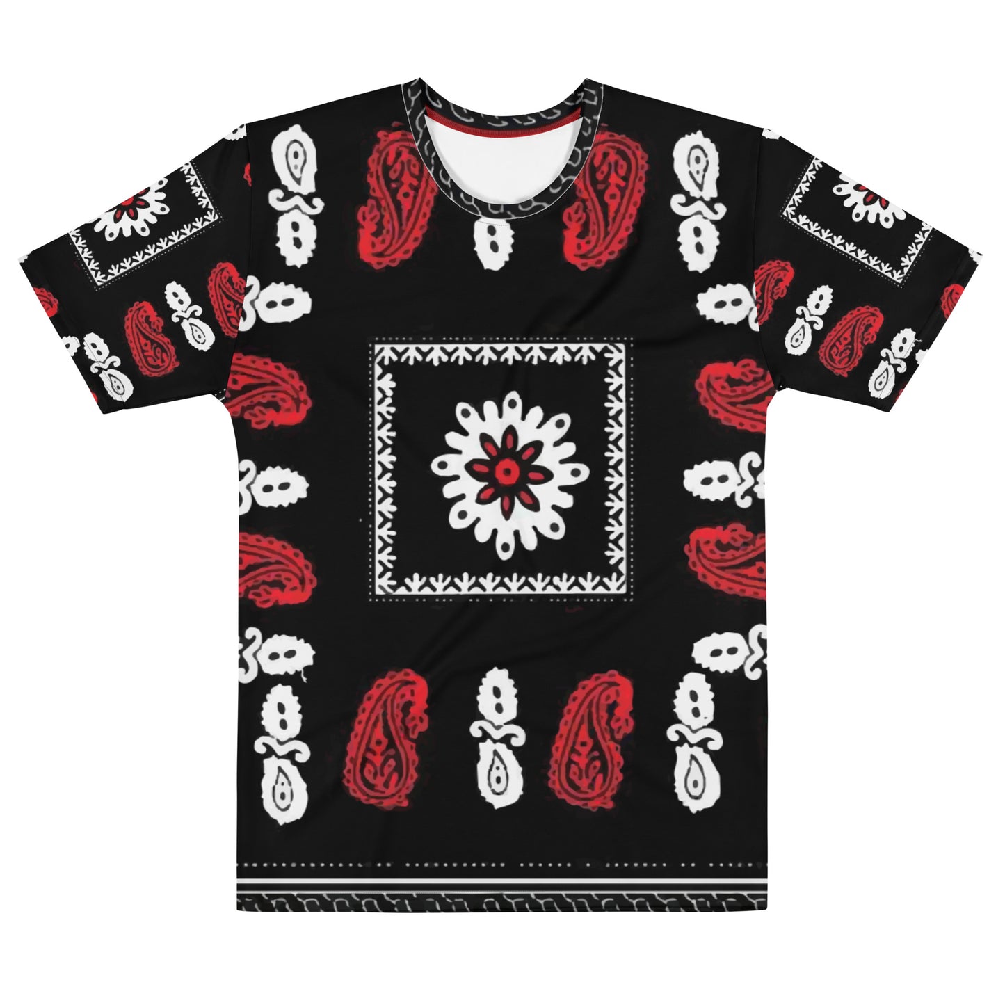 Laki Golvani Paisley Red and Black T Shirt