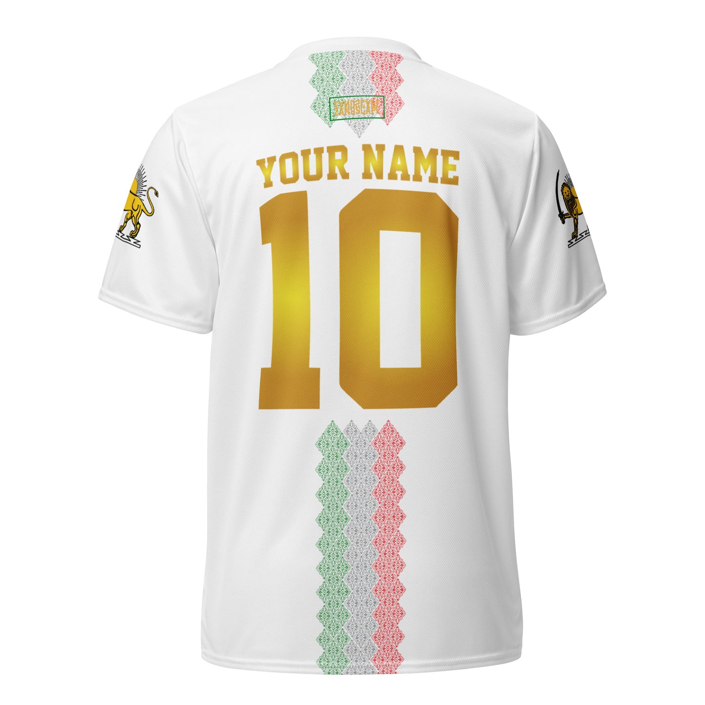 Team Melli Iran Football Customised Printed Jersey by Zandscape (Optional Name and Number Customisation)