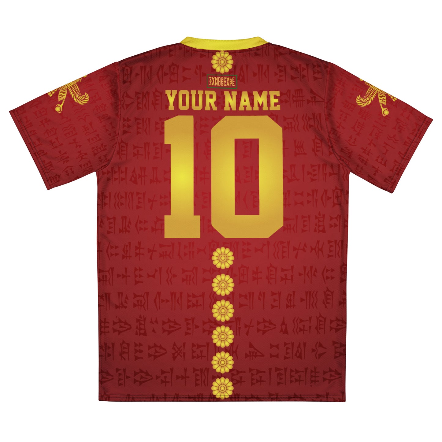 Achaemenid Empire of Persia Football Customised Printed Jersey by Zandscape (Optional Name and Number Customisation)