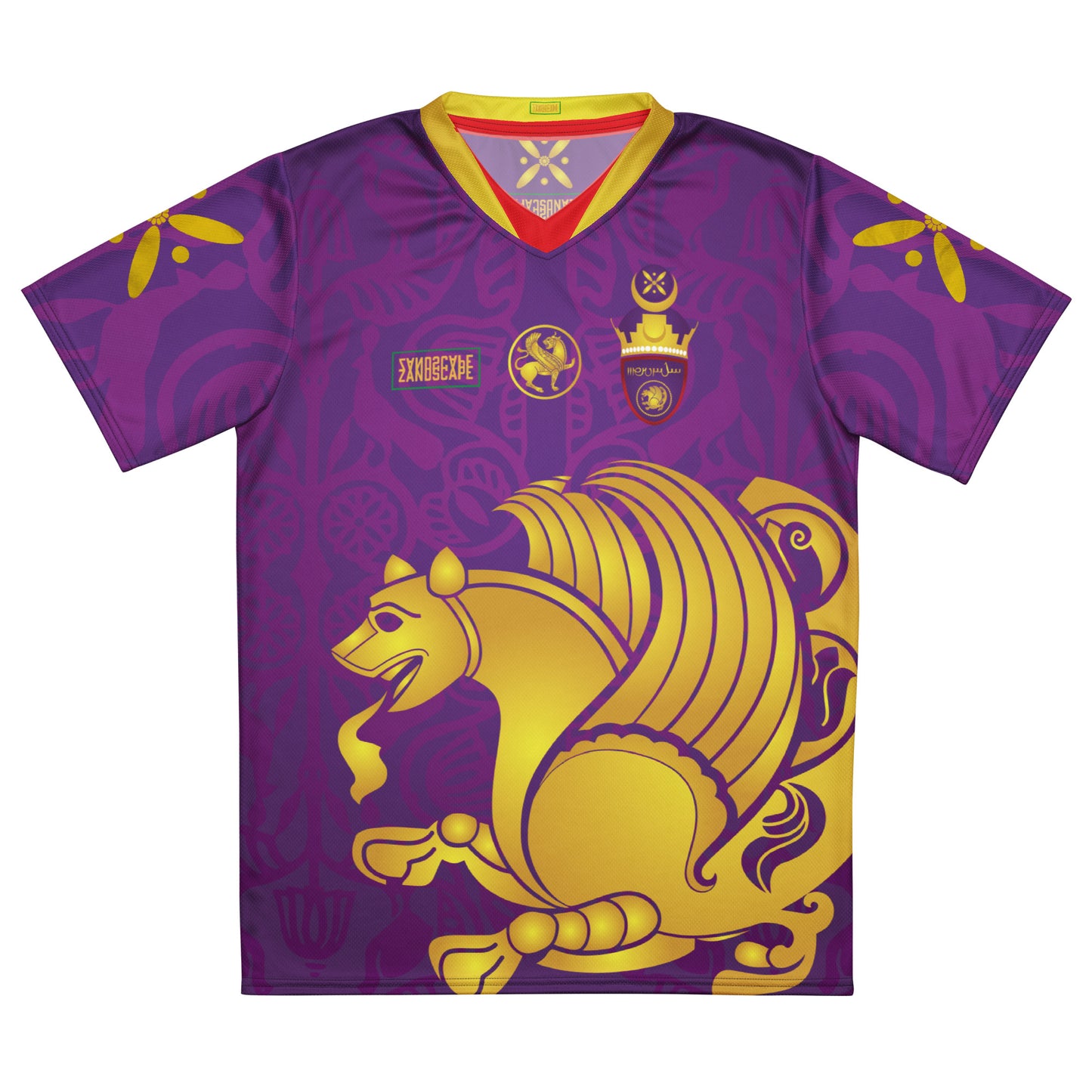 Sassanid Empire of Eranshahr Football Customised Printed Jersey by Zandscape (Optional Name and Number Customisation)