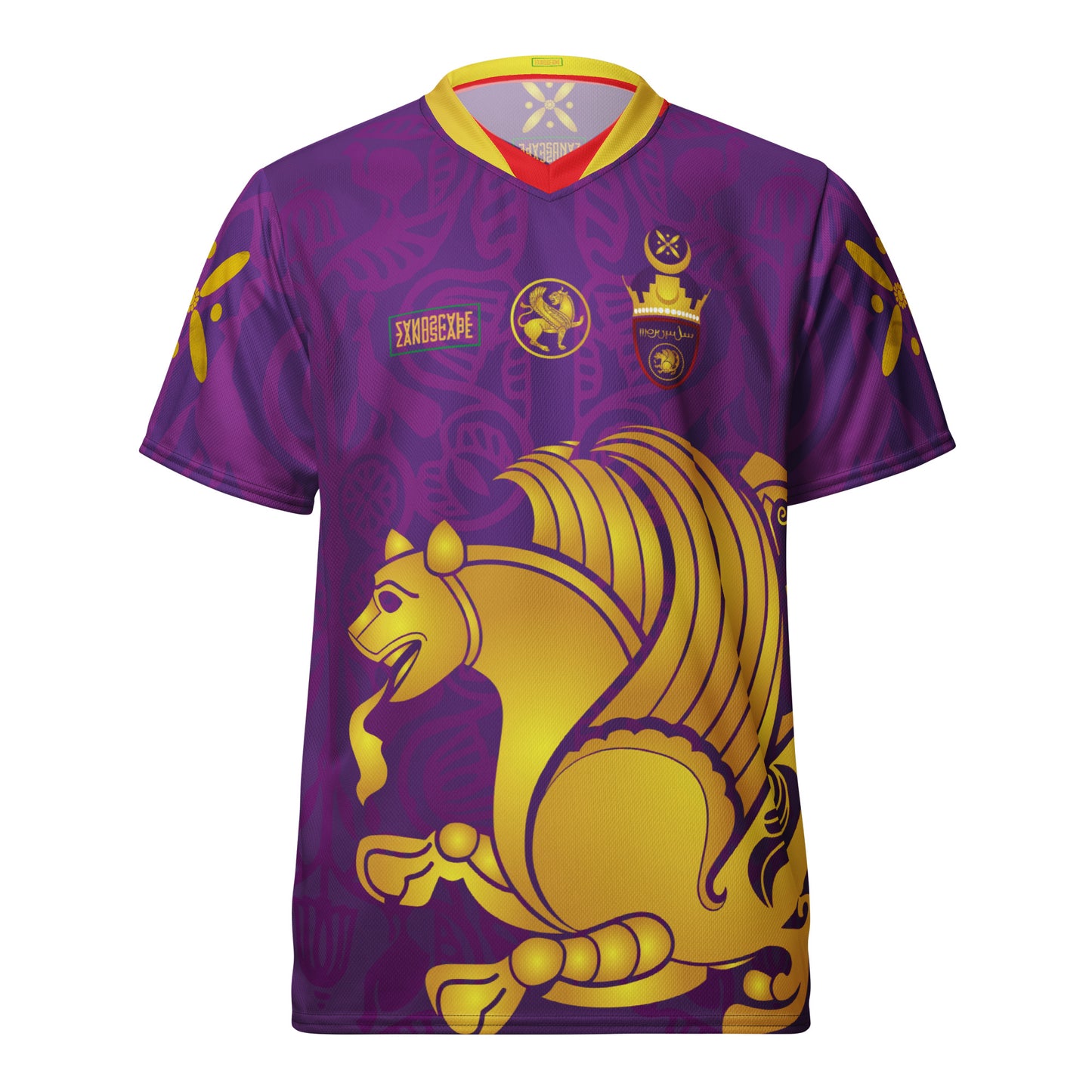 Sassanid Empire of Eranshahr Football Customised Printed Jersey by Zandscape (Optional Name and Number Customisation)