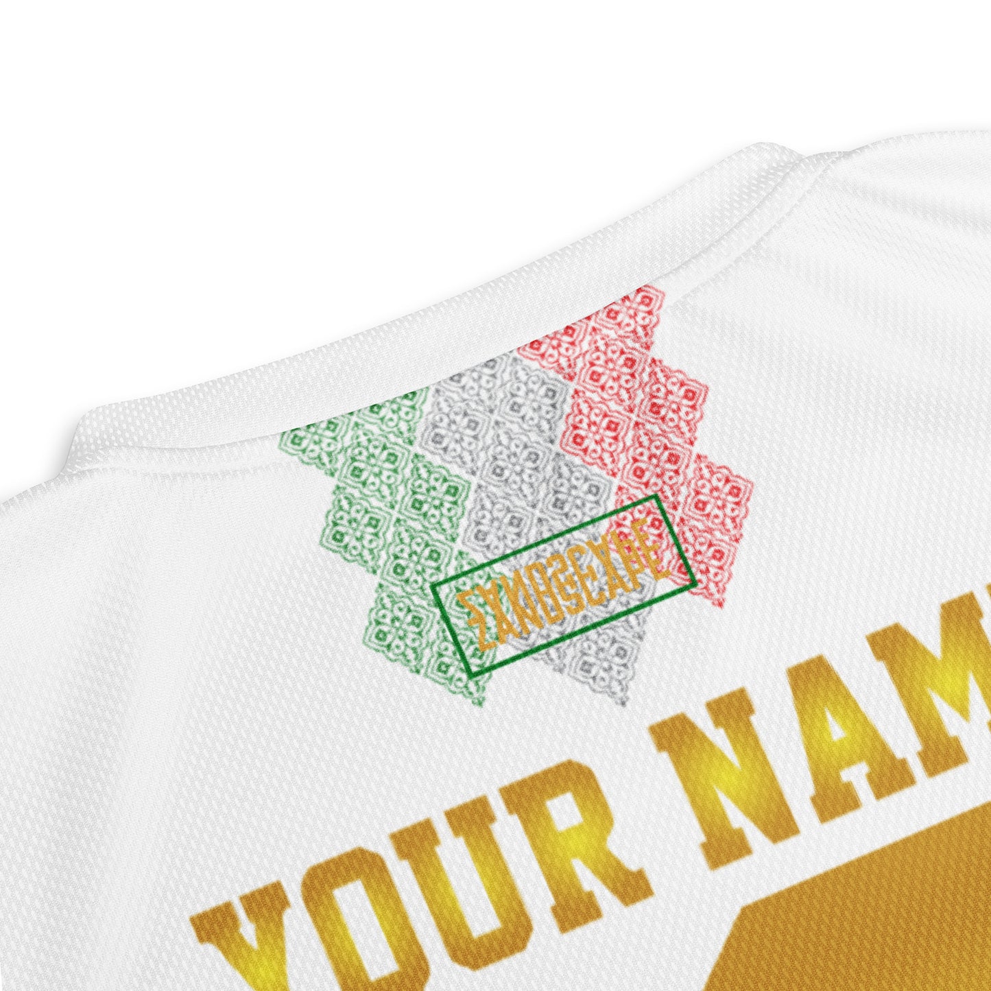 Team Melli Iran Football Customised Printed Jersey by Zandscape (Optional Name and Number Customisation)