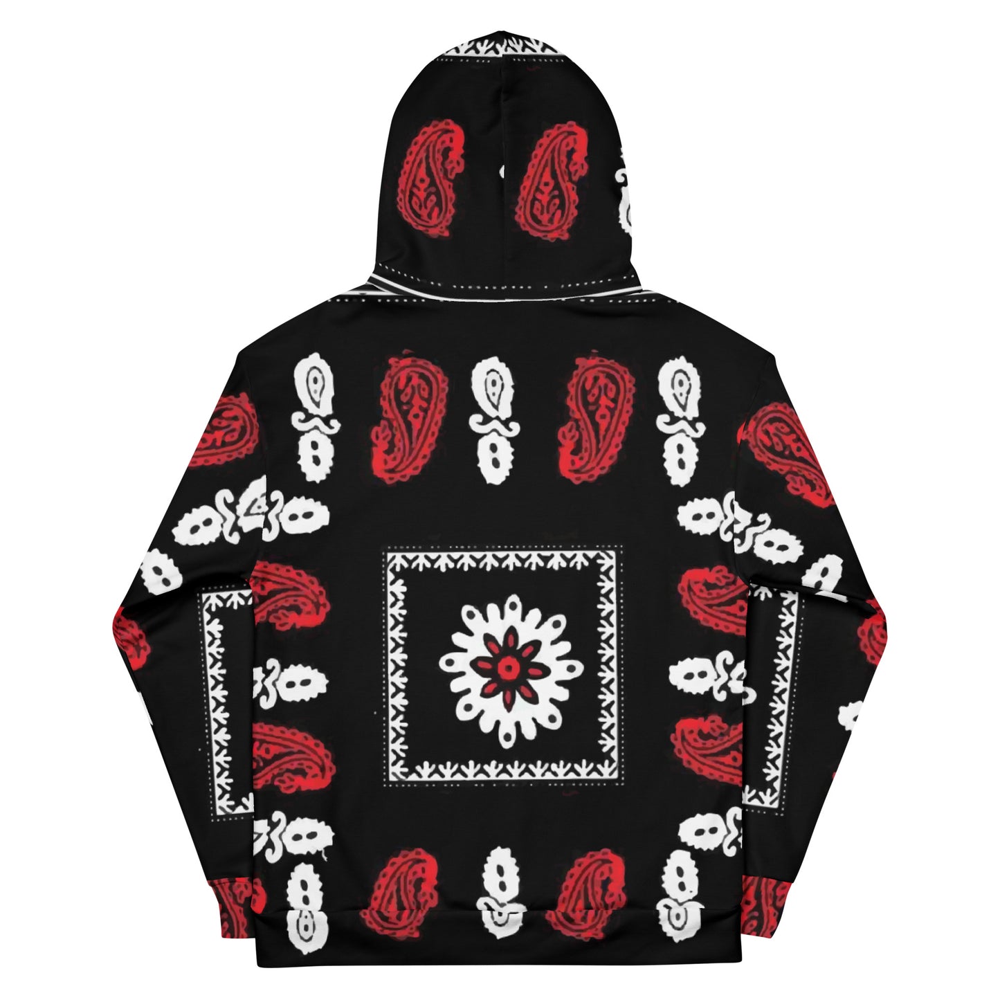 Laki Golvani Paisley Red and Black Hoodie