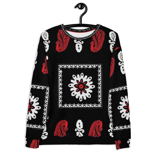 Laki Golvani Paisley Red and Black Sweatshirt