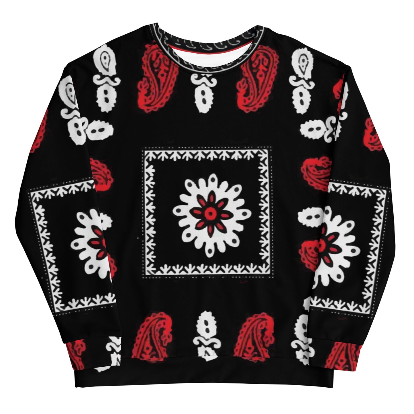 Laki Golvani Paisley Red and Black Sweatshirt