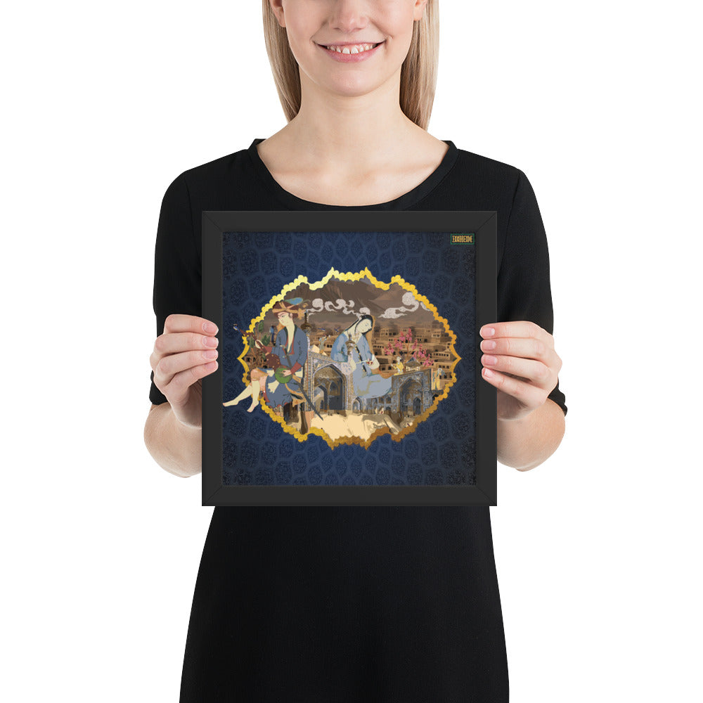 Isfahan Miniature Art by Zandscape (Framed Premium Matte Poster)