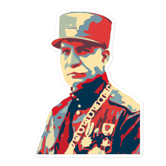 Reza Shah Pahlavi Sticker (Bubble Free)